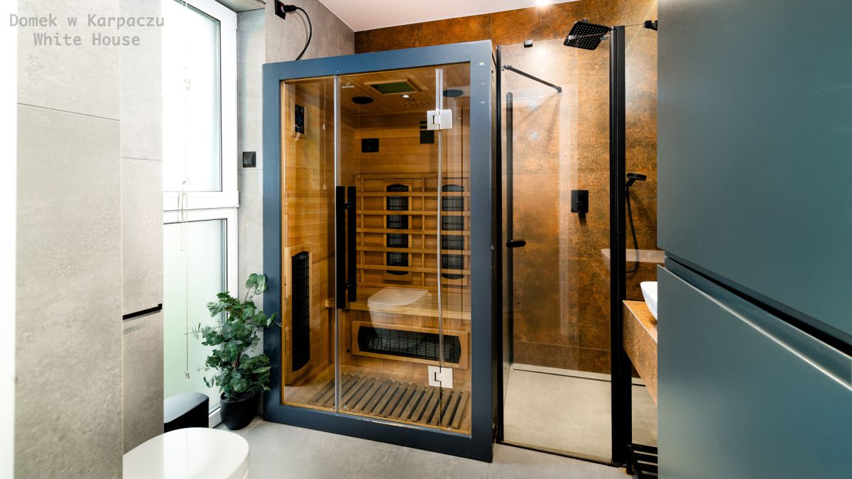 Sauna w domku White House w Karpaczu